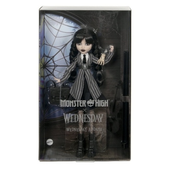 NIB. MONSTER HIGH X WEDNESDAY Wednesday Addams Doll - Picture 1 of 6